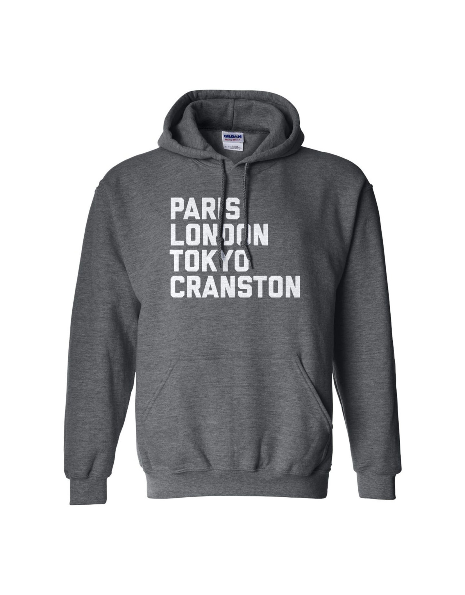 Paris, London, Tokyo, Cranston Hoodie (Heather Grey)