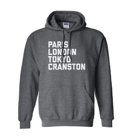 Paris, London, Tokyo, Cranston Hoodie (Heather Grey)