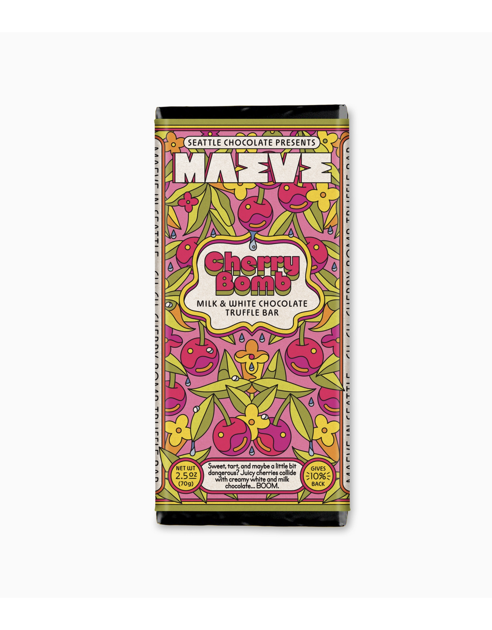 Cherry Bomb Truffle Chocolate Bar