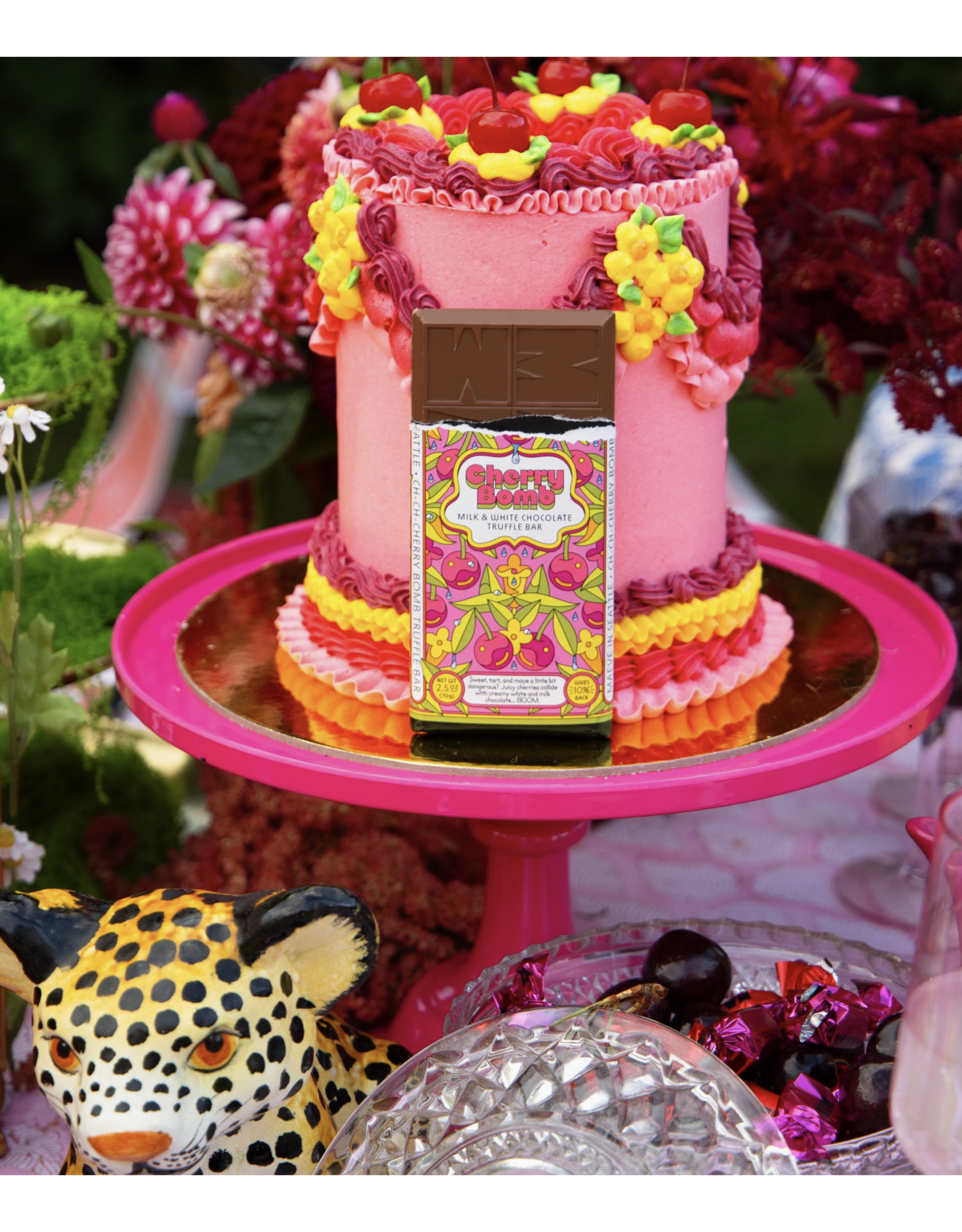 Cherry Bomb Truffle Chocolate Bar