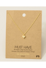 Gold Dipped Delicate Heart Necklace