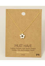 Game Day Soccer Pendant Necklace