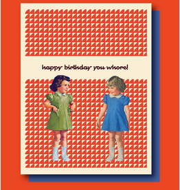 2 Whores Birthday Card