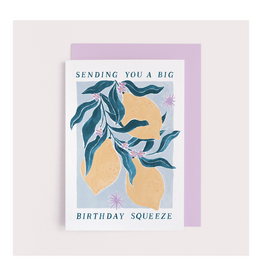 Lemons Big Birthday Squeeze Greeting Card