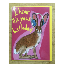 Hear It's Your Birthday Hare Greeting Card