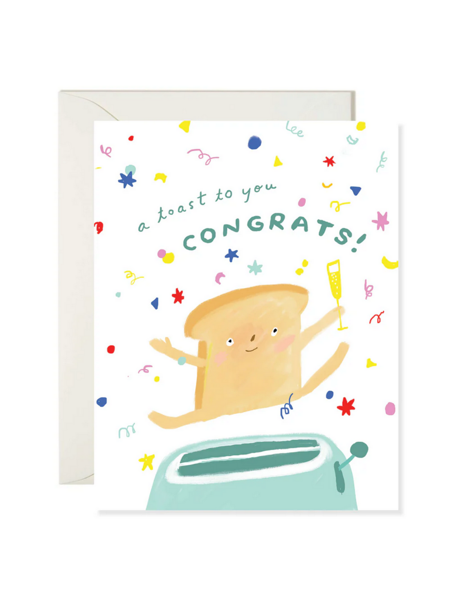 Karen Schipper A Toast to You Congrats Greeting Card