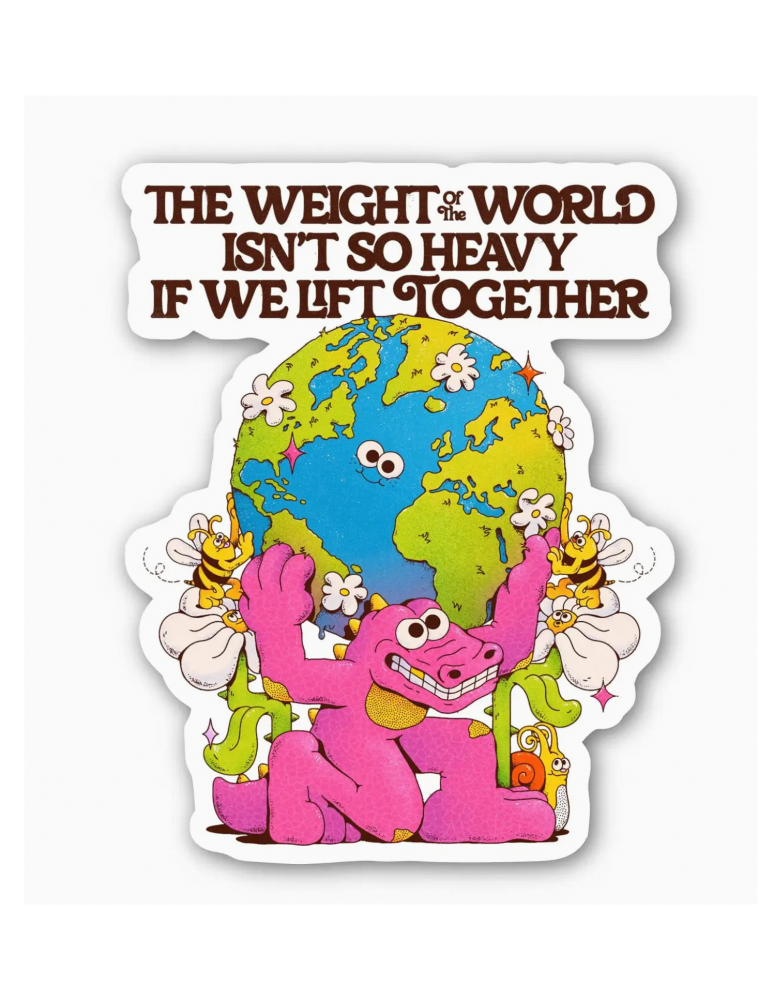 Lift World Together Alligator Sticker