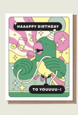 Happy Birthday To You Parrot Greeting Card