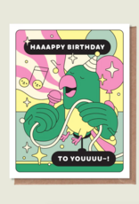 Happy Birthday To You Parrot Greeting Card
