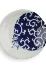 Blue & White Thief Cat Plate