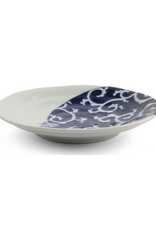 Blue & White Thief Cat Plate