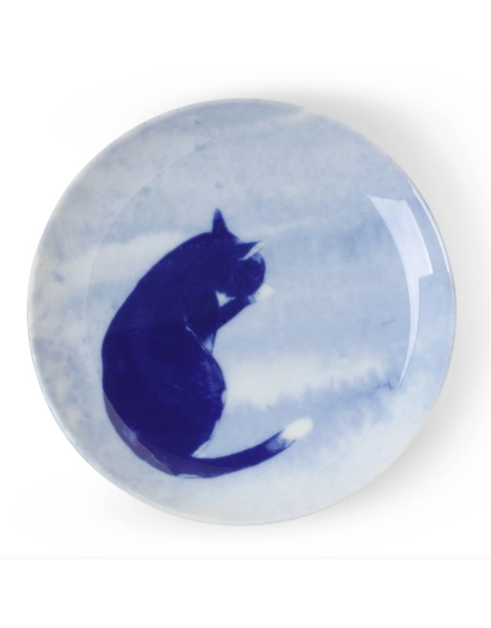 Blue Cat Grooming Plate - 6.25"