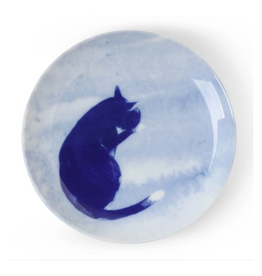 Blue Cat Grooming Plate - 6.25"
