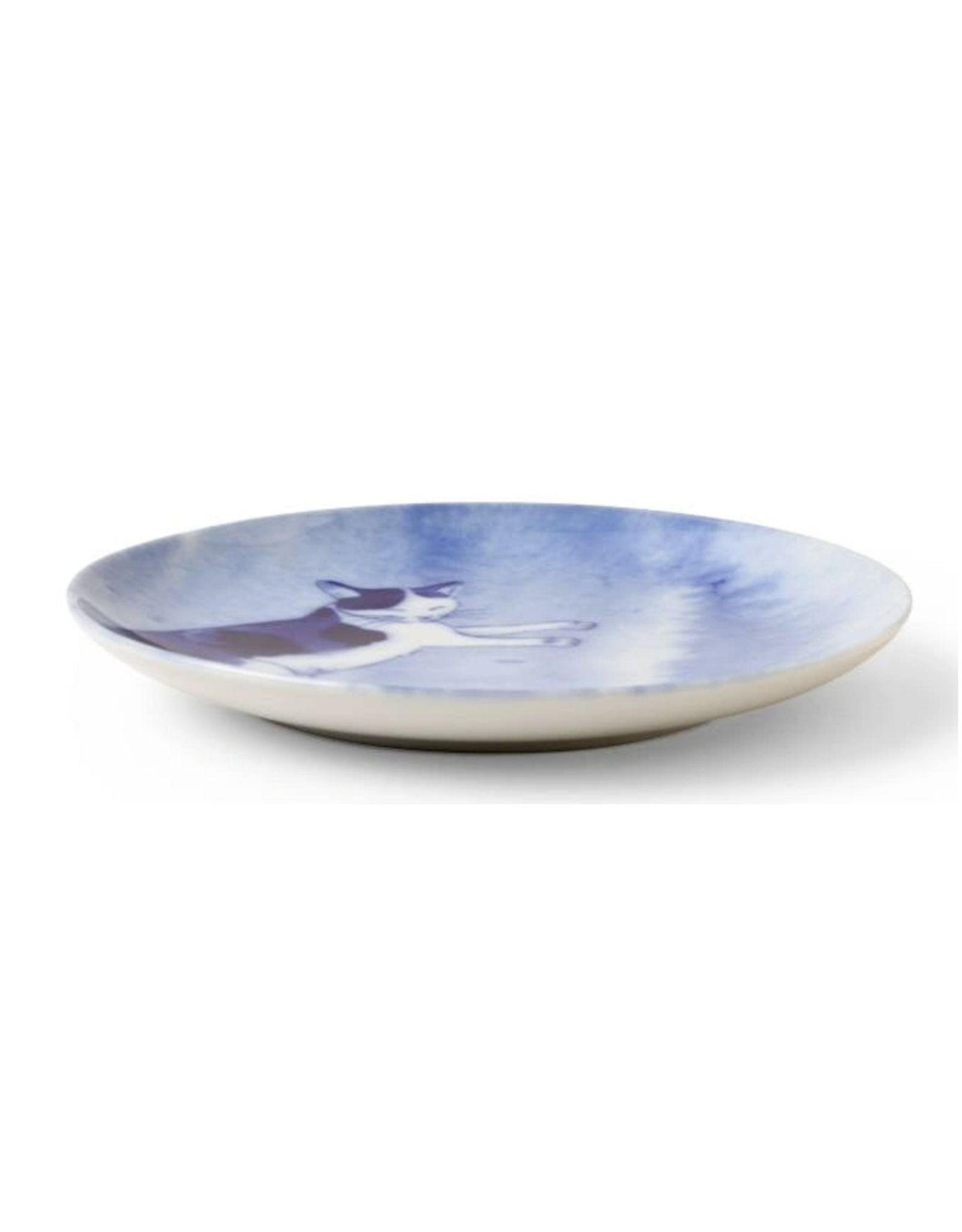 Blue Cat Relaxing Plate - 6.25"