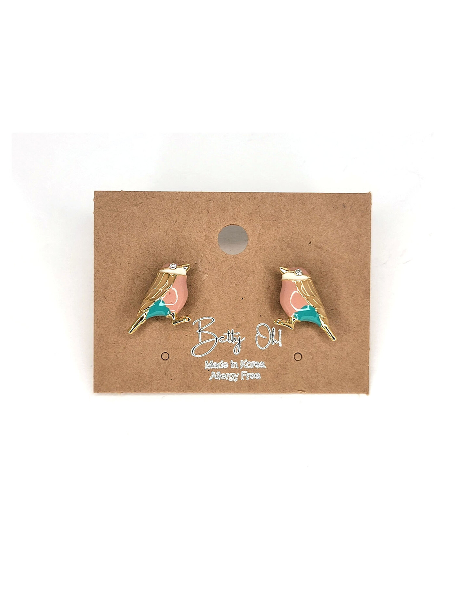 BettyOh Inc. 3D Blue Bird Stud Earring