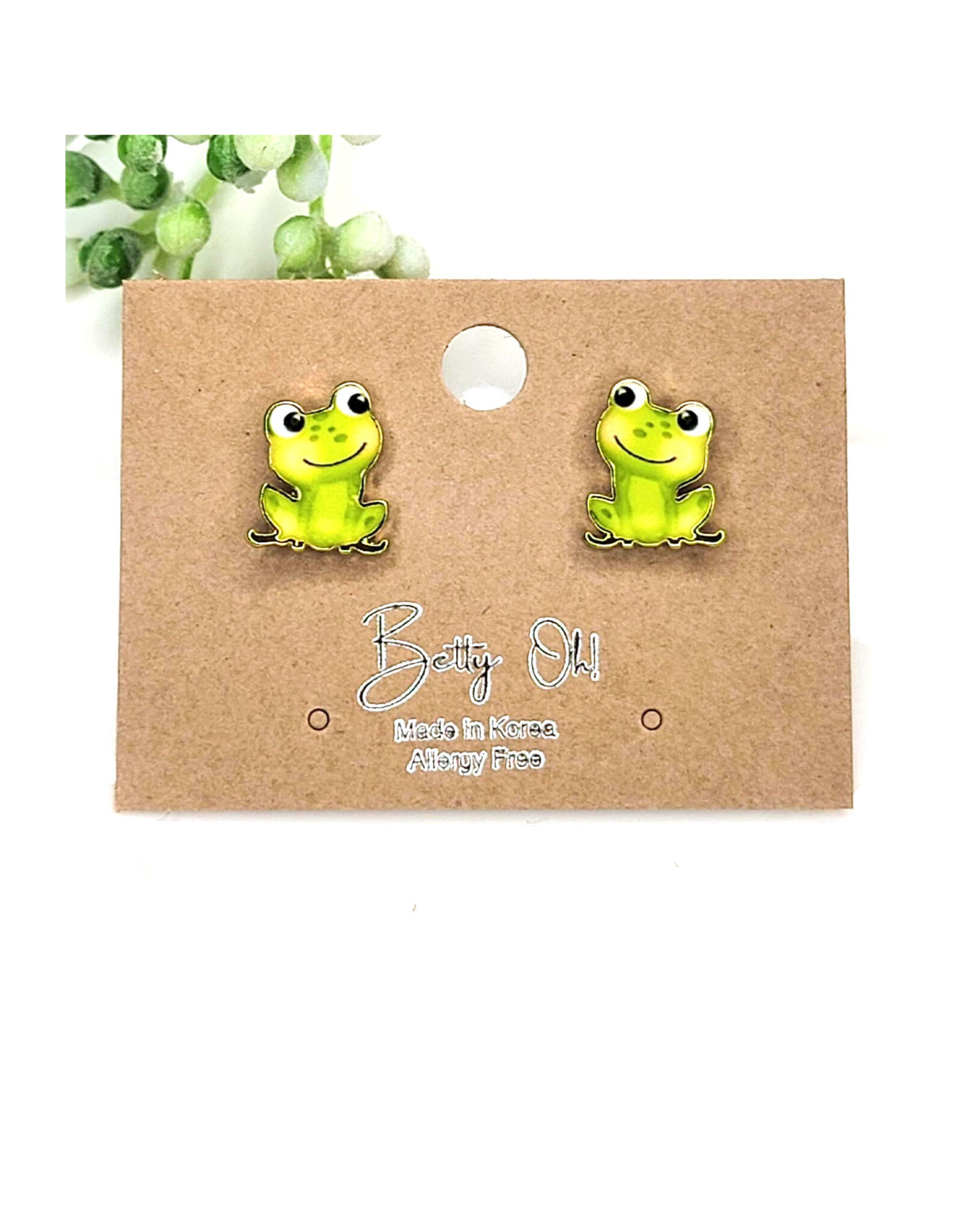 BettyOh Inc. Frog Stud Earrings