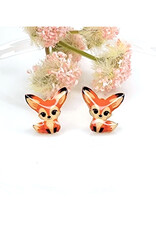 BettyOh Inc. Red Fox Stud Earrings