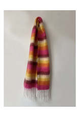 Sweetkama Colorblock Stripe Scarf - Rose