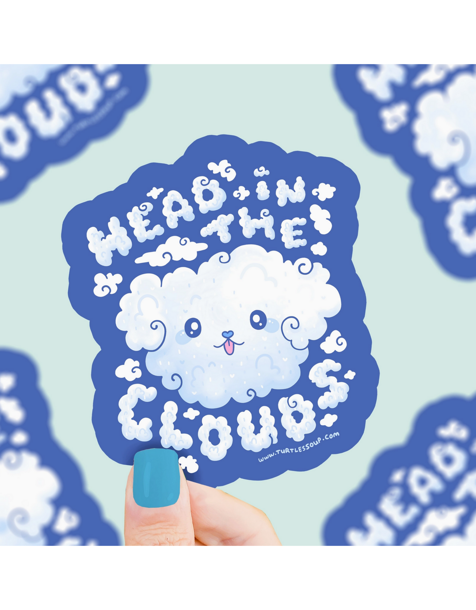 Head in the Clouds Puppy Sticker