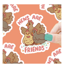 Hens Are Friends Sticker