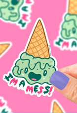 I'm A Mess Ice Cream Sticker