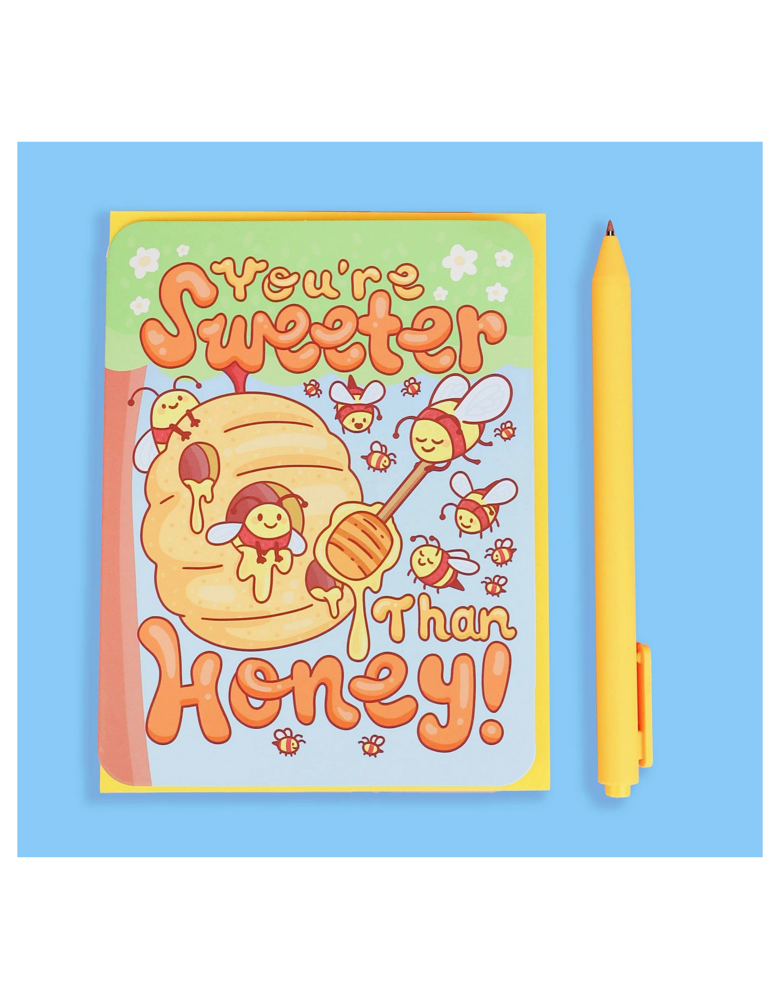 You're Sweeter Than Honey Bees Greeting Card