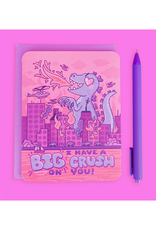 I Have a Big Crush on You Kaiju Greeting Card