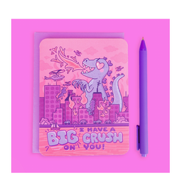 I Have a Big Crush on You Kaiju Greeting Card