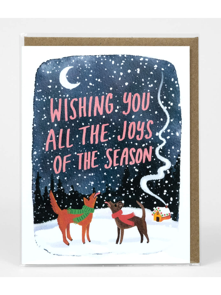 Joys of the Season Greeting Card - Home