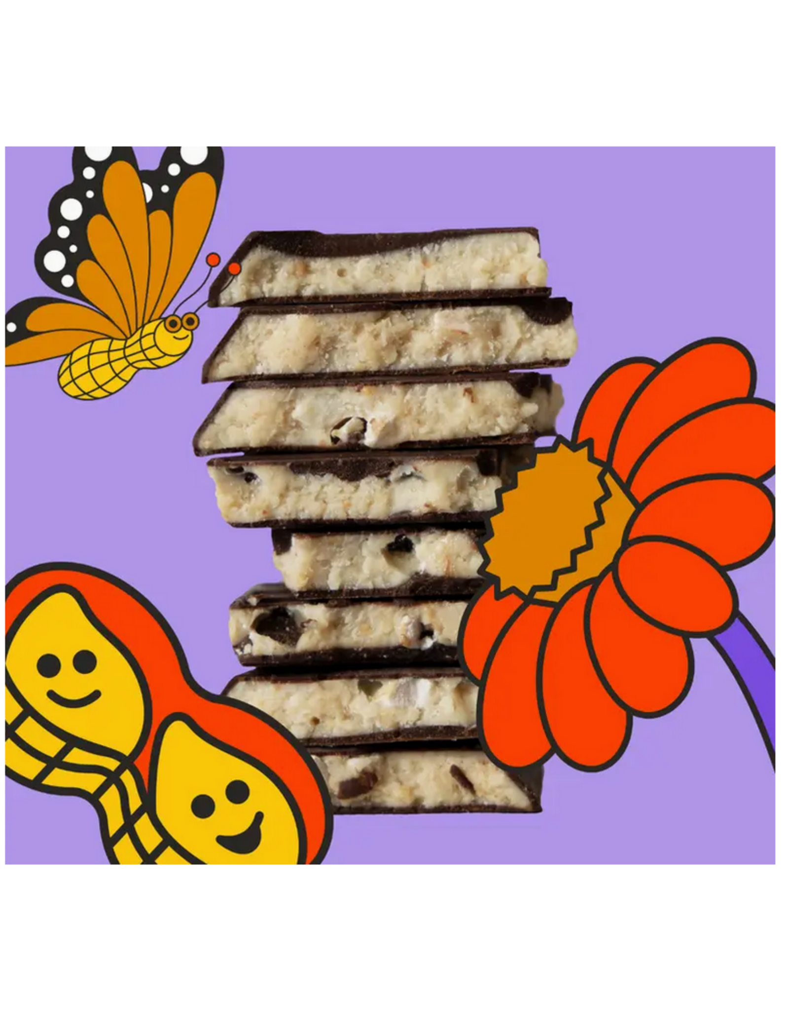 Peanut Butter-Fly Truffle Chocolate Bar