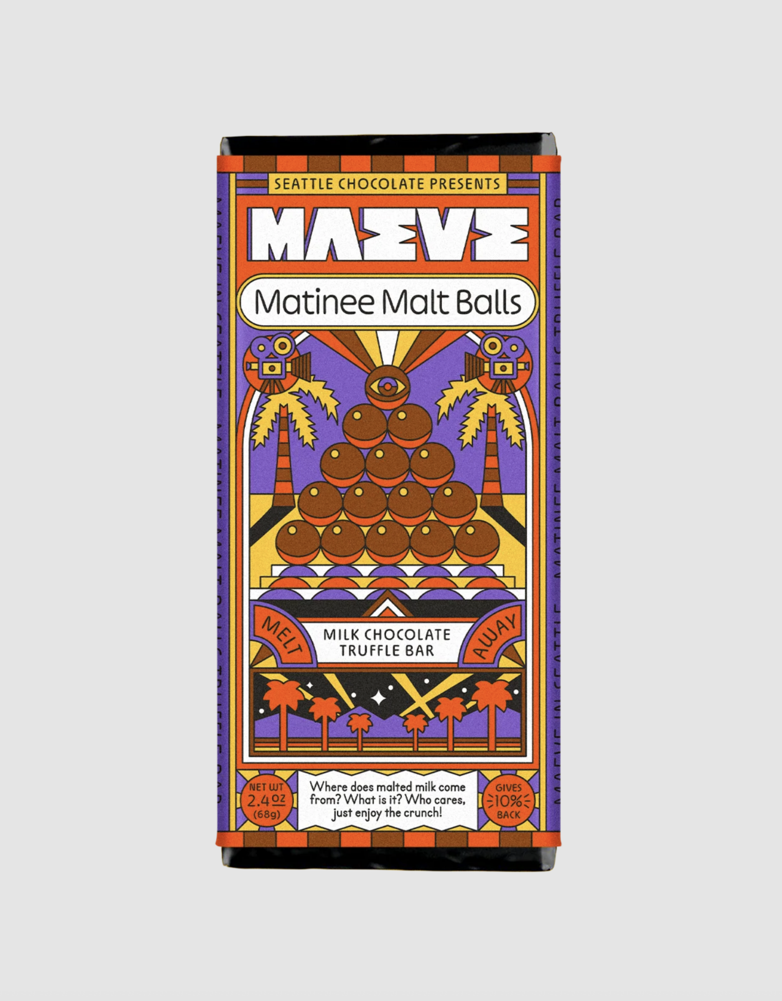 Matinee Malt Balls Truffle Chocolate Bar