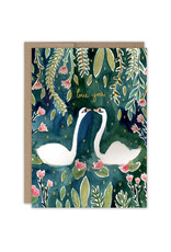 Swans Love You Greeting Card