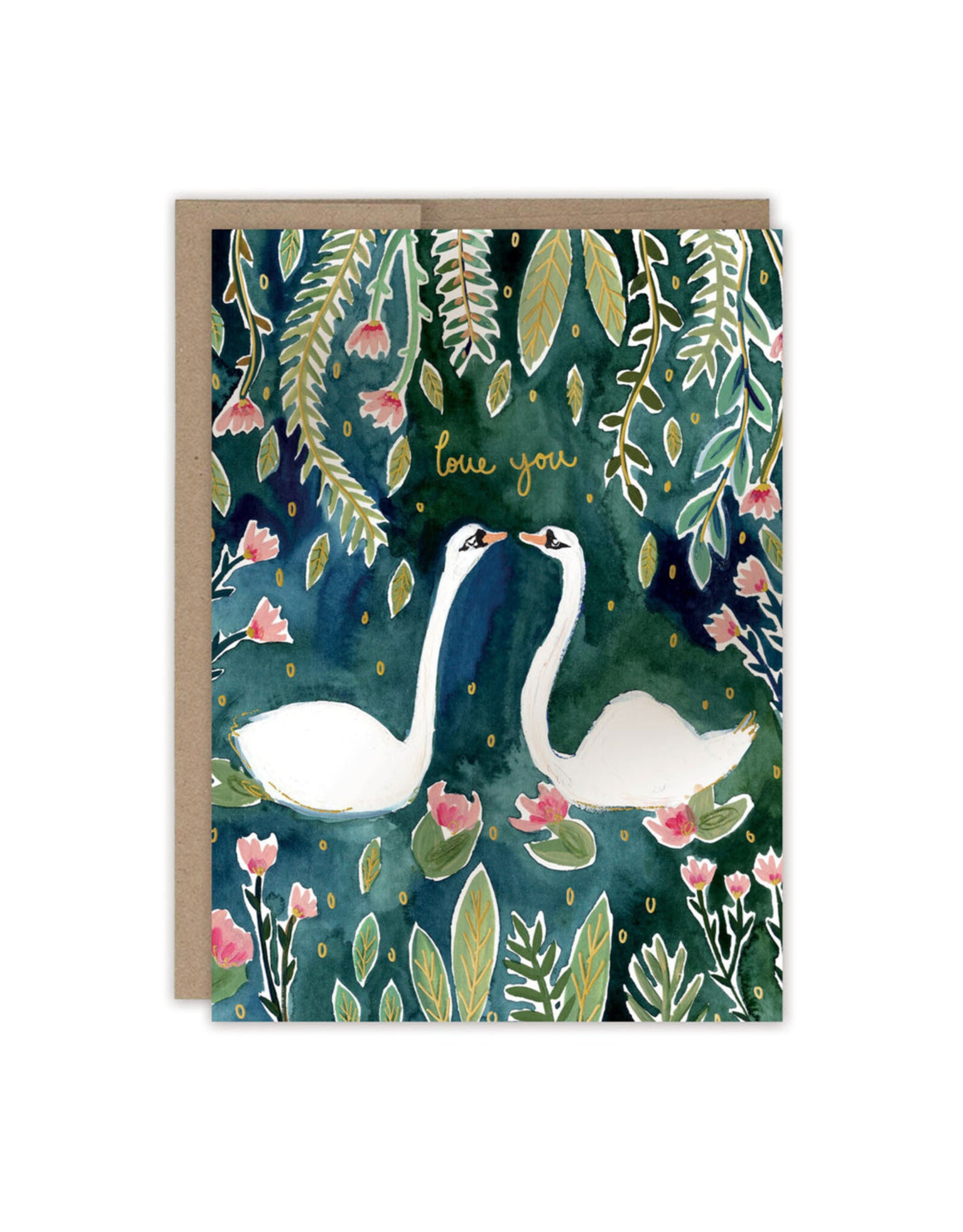 Swans Love You Greeting Card