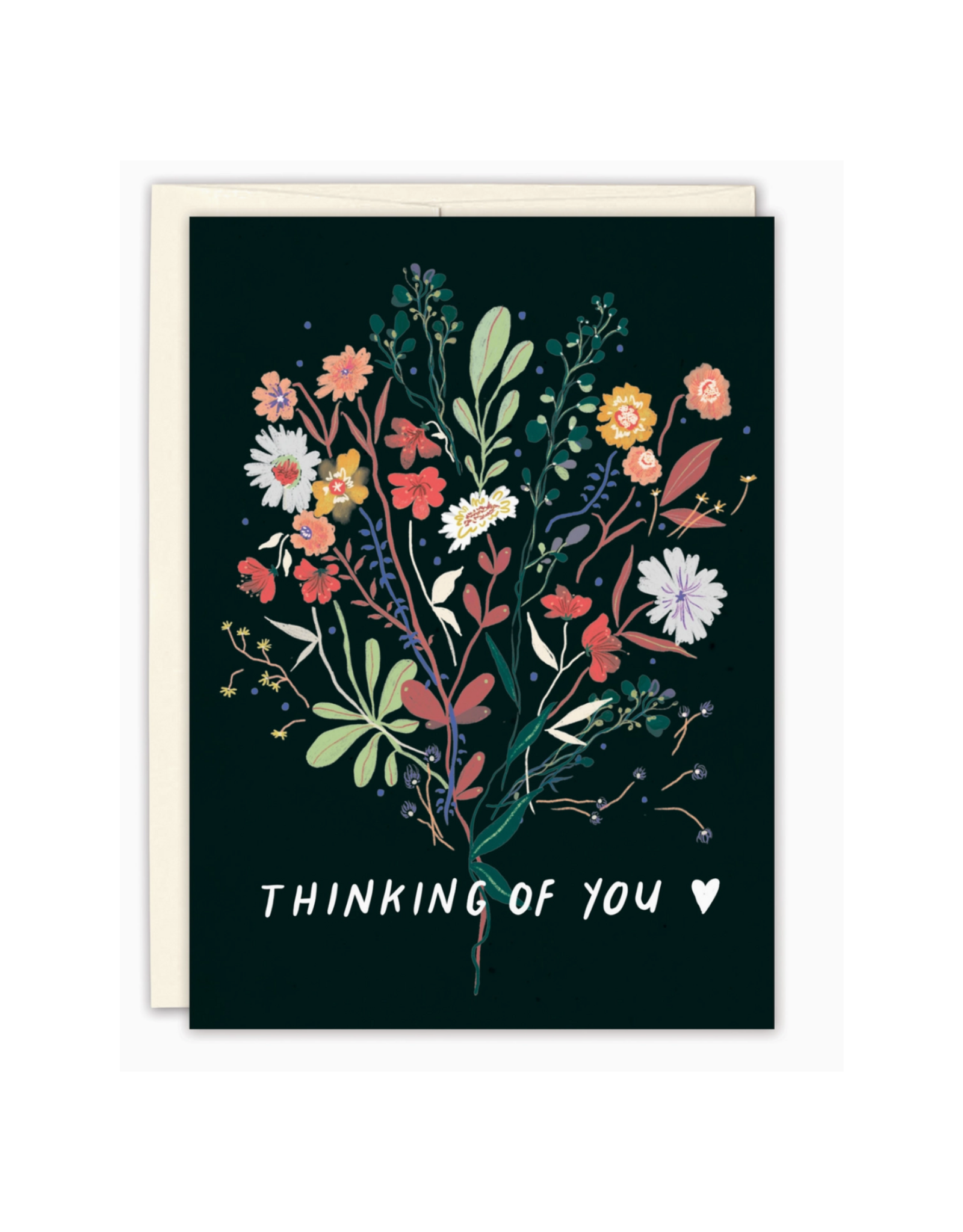 Thinking of You Evening Bouquet Greeting Card