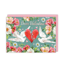 Dear Valentine Doves Greeting Card