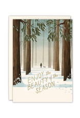 Enjoy The Beauty Of The Season Greeting Card