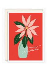Poinsettia Holiday Greeting Card