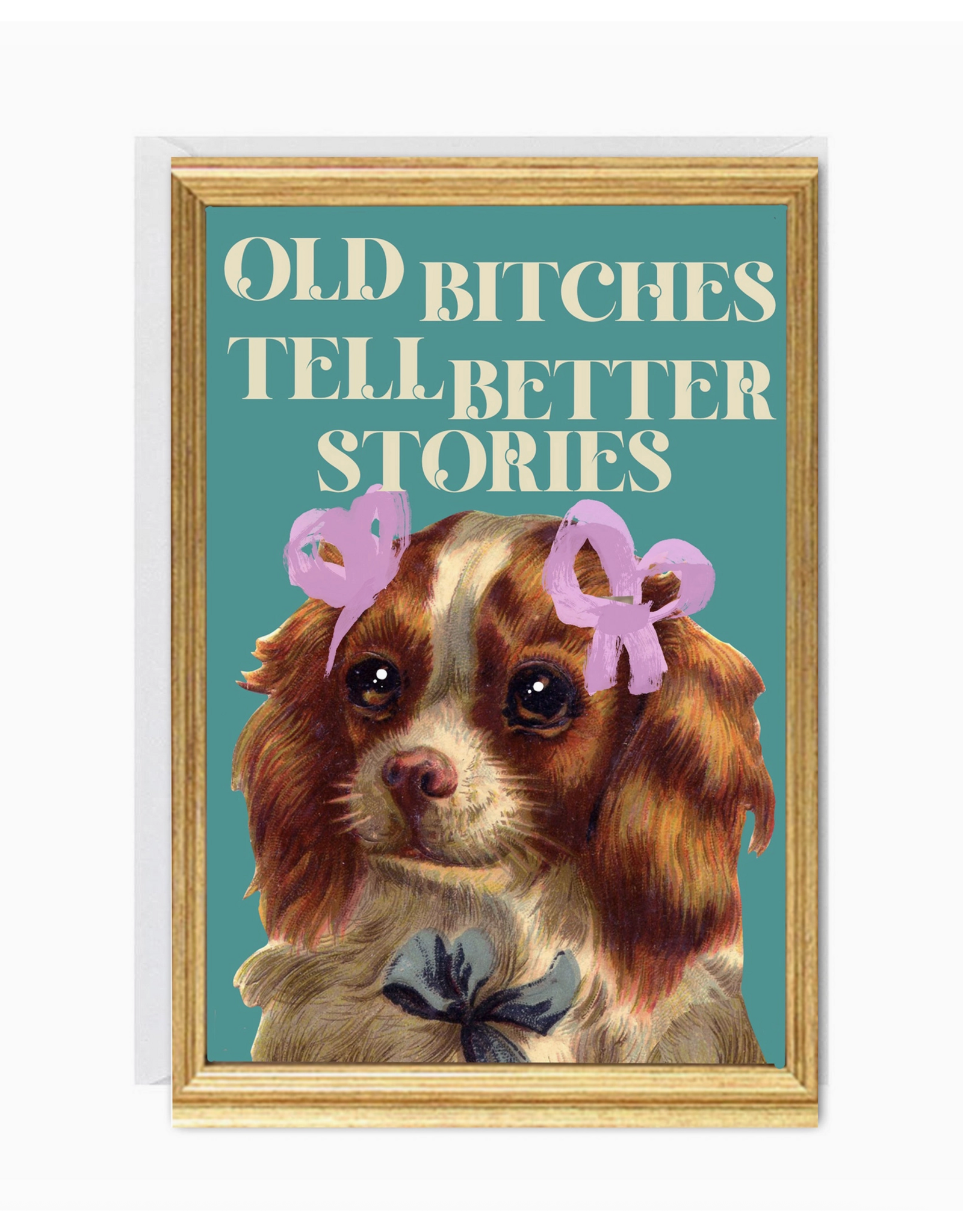 Old Bitches Tell Better Stories Greeting Card