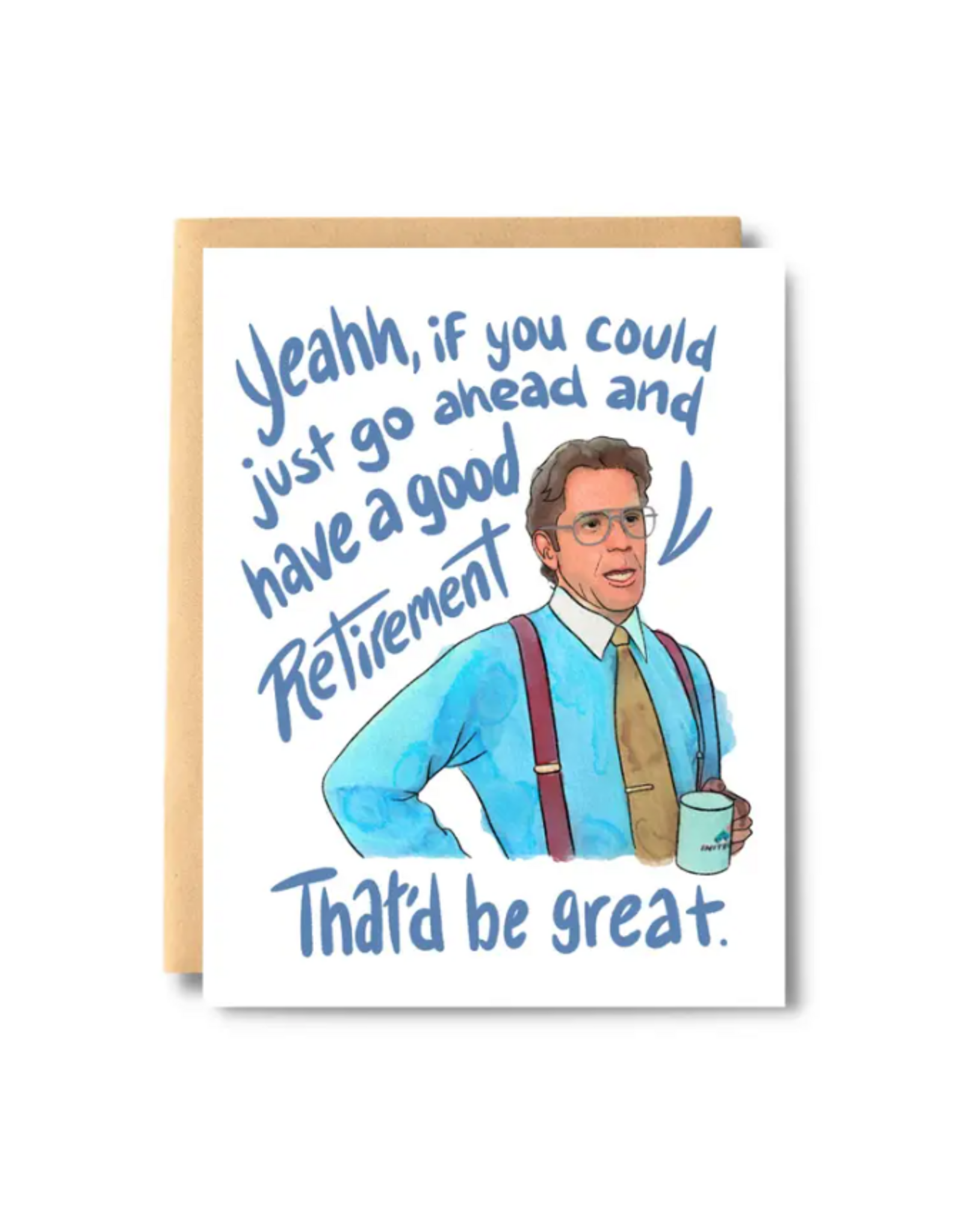 Office Space Retirement Greeting Card