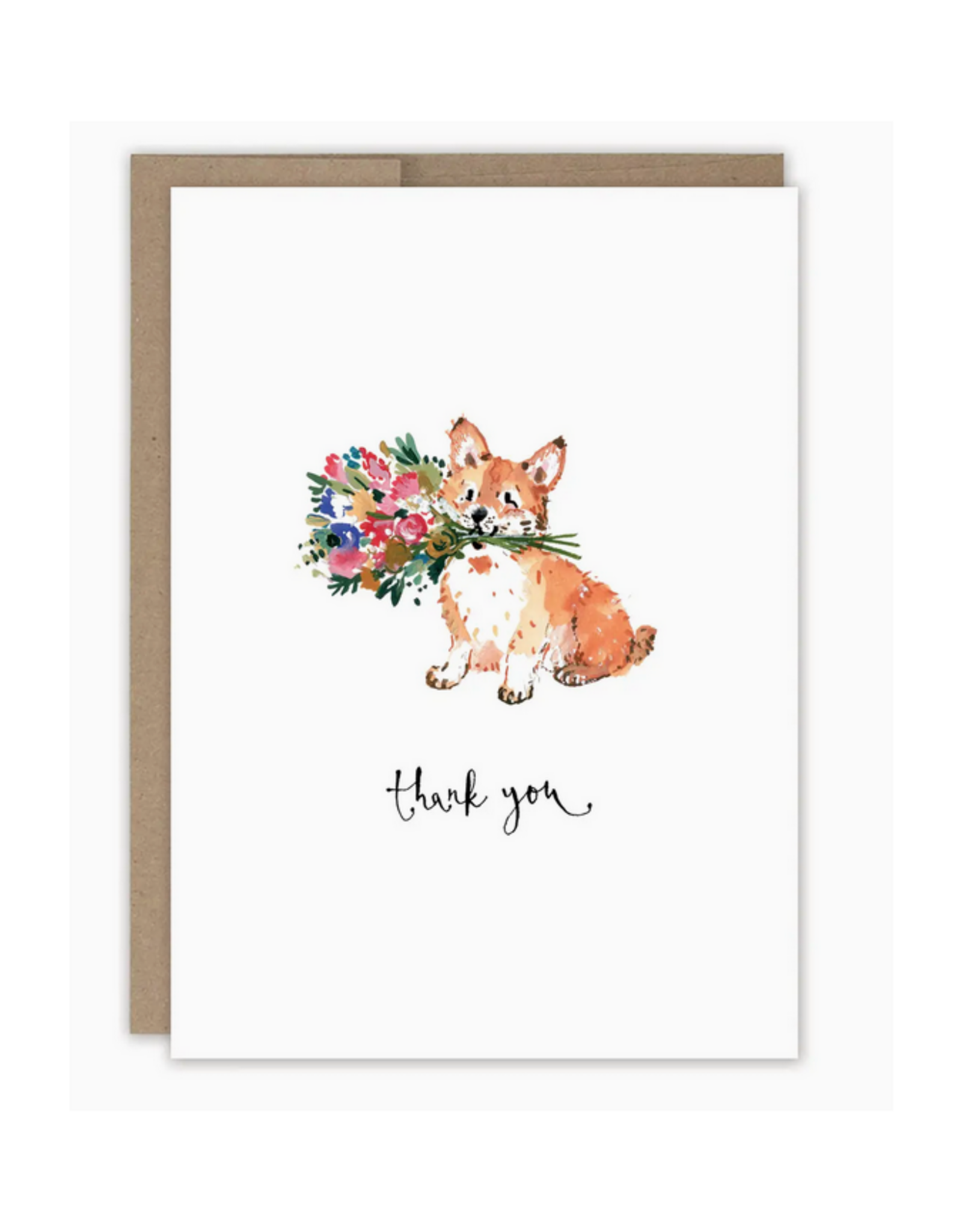 Corgi Thank You Greeting Card