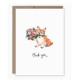 Corgi Thank You Greeting Card