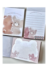 Fluffy Bear Hug Mini Notepad