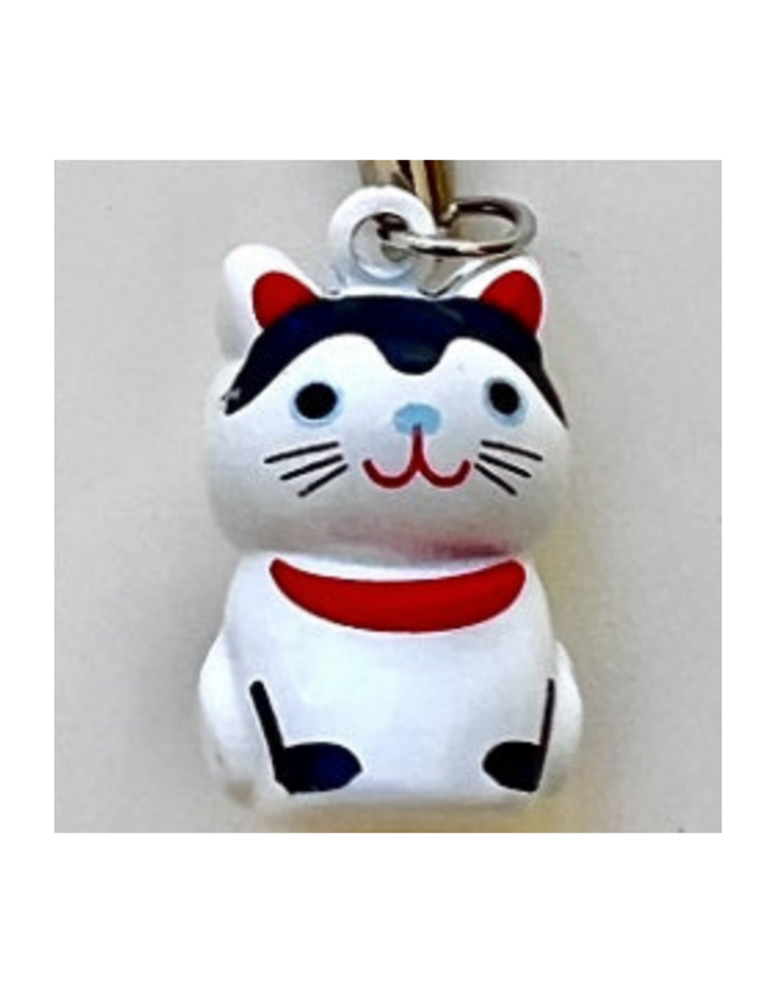 White Maneki Cat Bell