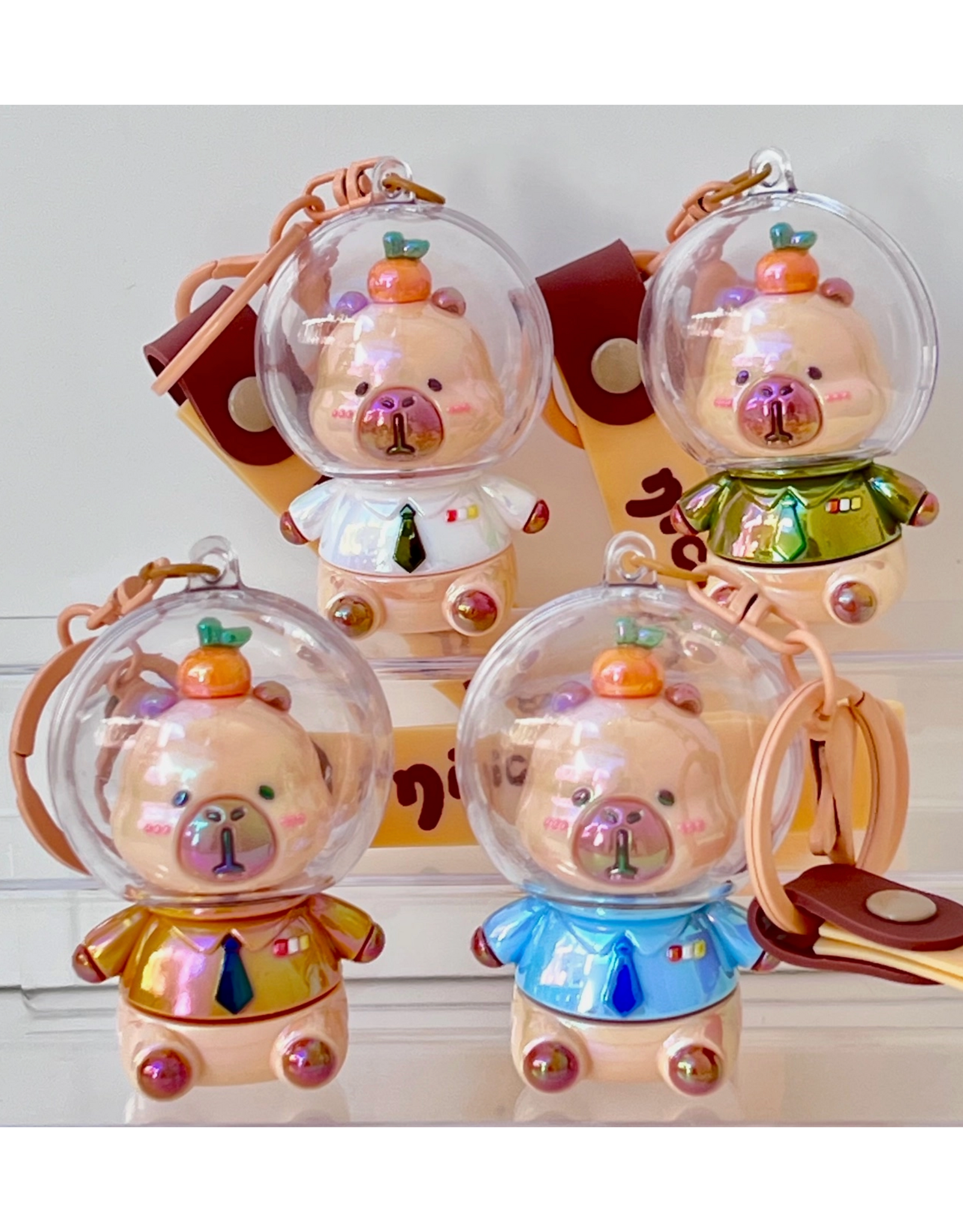 Space Capybara Keychain Charm (Assorted)
