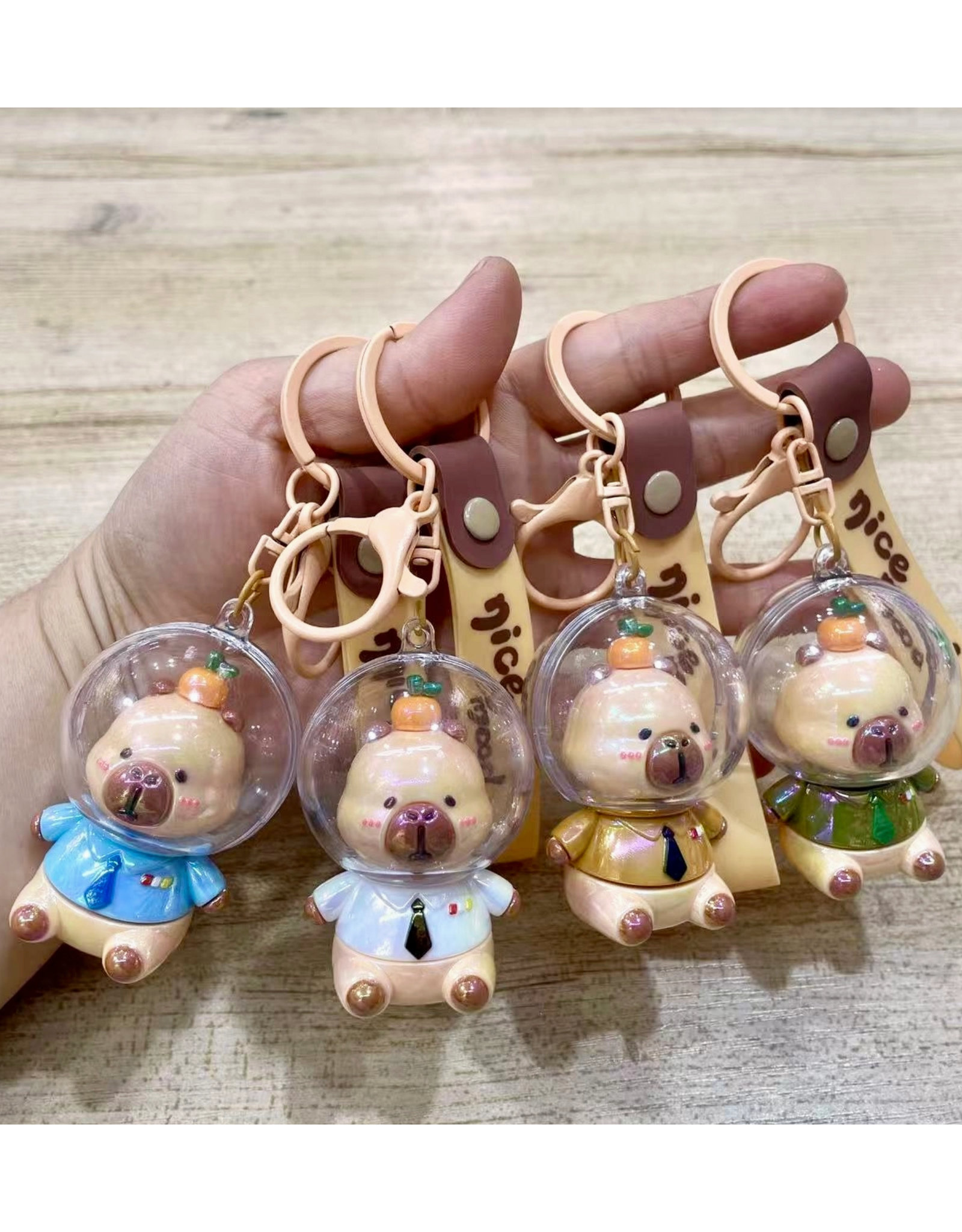 Space Capybara Keychain Charm (Assorted)