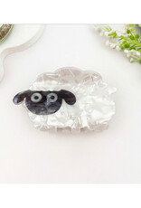 White Sheep Claw Clip