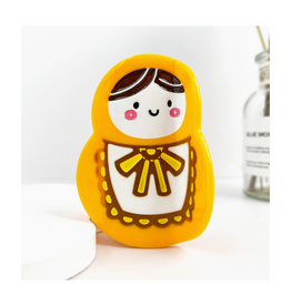 Yellow Matryoshka Claw Clip