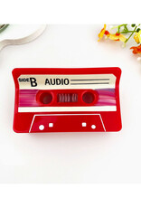 Retro Red Cassette Claw Clip