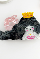 Mermaid with Black Hair Claw Clip