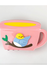 Bird Teacup Claw Clip
